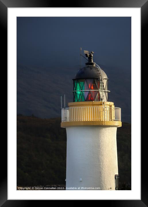 Corran Lighthouse Framed Mounted Print by Simon Connellan