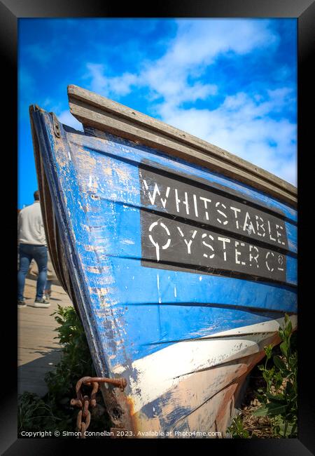 Whitstable Oysters Framed Print by Simon Connellan