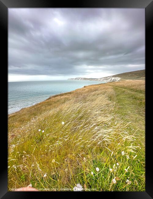 Compton Bay, Isle of Wight Framed Print by Simon Connellan