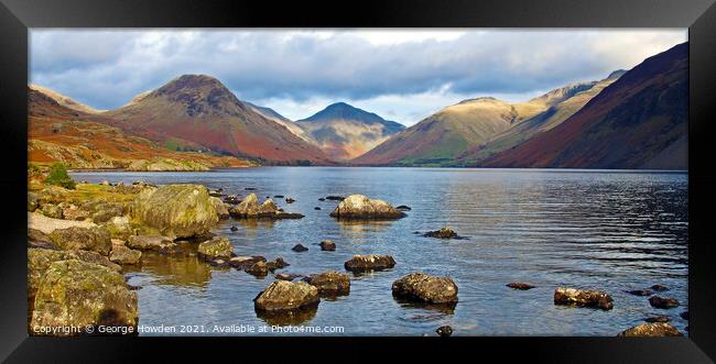 Moody Wastwater, The Lake District Framed Print by Denley Dezign