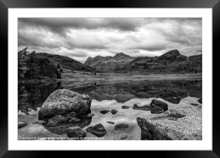 Langdale Pikes from Blea Tarn Framed Mounted Print by Denley Dezign