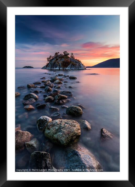 Rock Hopping at High Tide Framed Mounted Print by Pierre Leclerc Photography