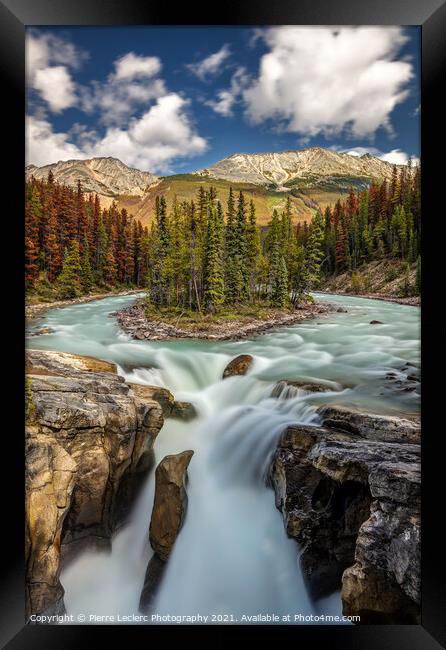 Natural Beauty of Sunwapta Falls Framed Print by Pierre Leclerc Photography