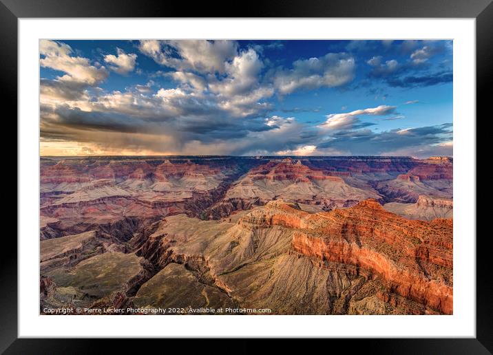 Vast landscape at the Grand Canyon Framed Mounted Print by Pierre Leclerc Photography