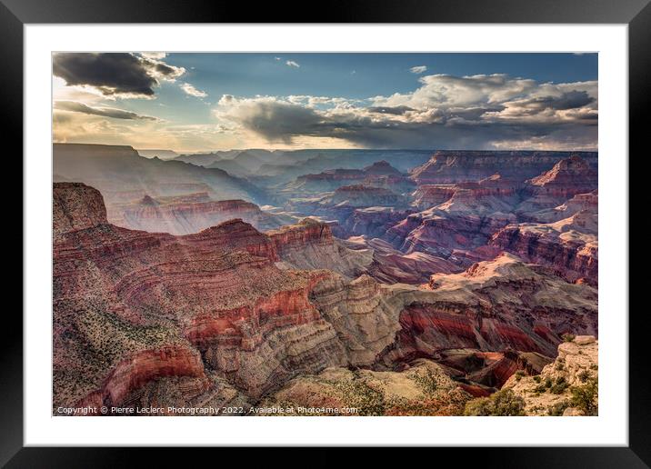 Beautiful light in the Grand Canyon  Framed Mounted Print by Pierre Leclerc Photography