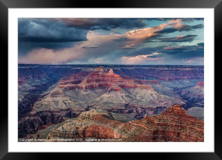 Dramatic Sky at the Grand Canyon Framed Mounted Print by Pierre Leclerc Photography