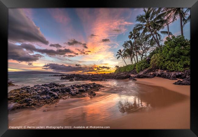 Sunset Wonder of Hawaii Framed Print by Pierre Leclerc Photography
