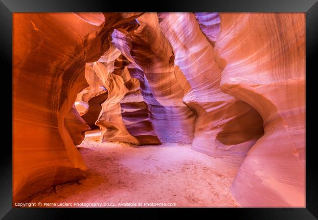 Colors of Antelope Canyon Framed Print by Pierre Leclerc Photography