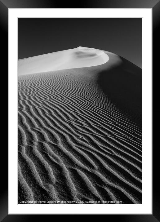 Sand Dunes Texture Framed Mounted Print by Pierre Leclerc Photography