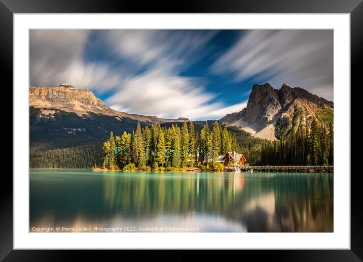Emerald Lake Lodge in the Canadian Rockies Framed Mounted Print by Pierre Leclerc Photography