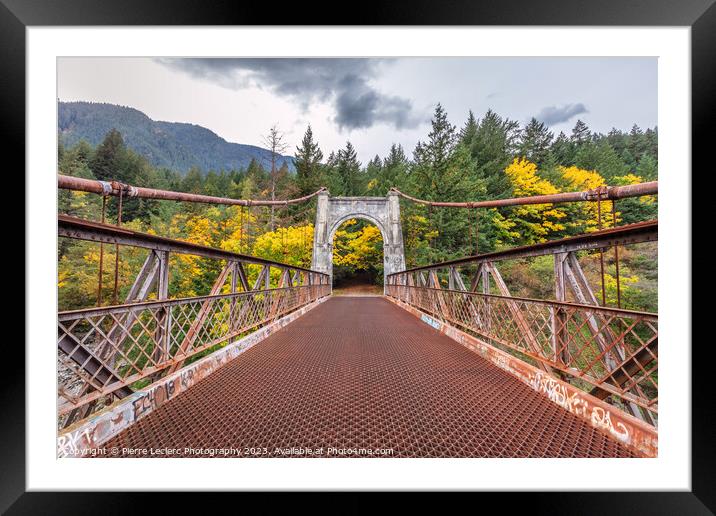 Alexandra Bridge, BC Framed Mounted Print by Pierre Leclerc Photography