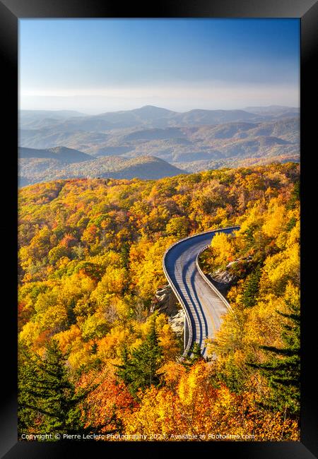 Blue Ridge Parkway in Autumn Framed Print by Pierre Leclerc Photography