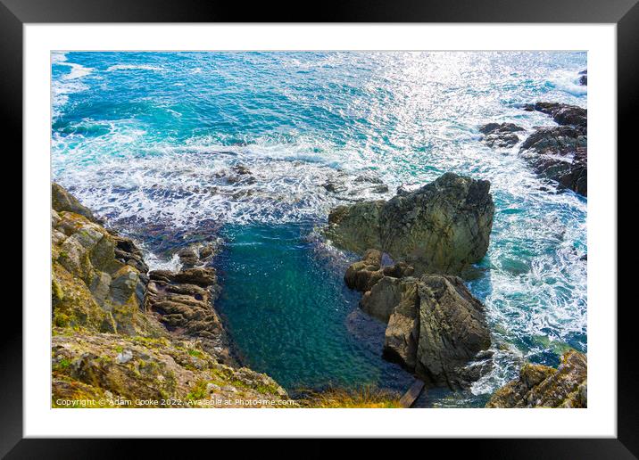 Chapel Pool | Polperro | Cornwall Framed Mounted Print by Adam Cooke