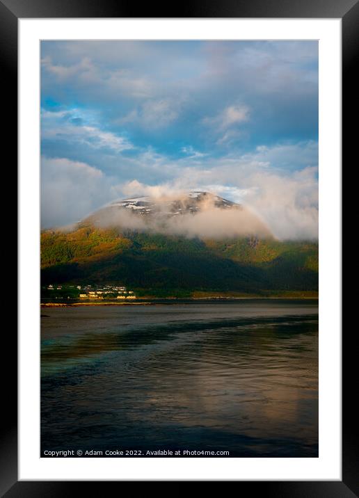 Mountain | Alesund | Norway Framed Mounted Print by Adam Cooke