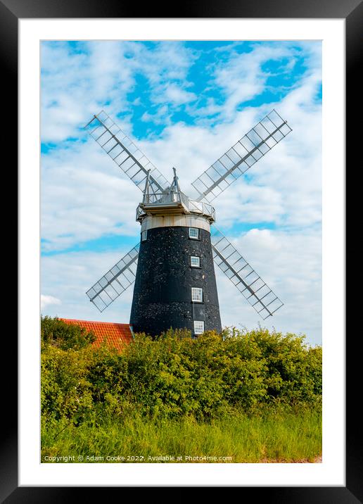 Burnham Overy Windmill | Norfolk Framed Mounted Print by Adam Cooke