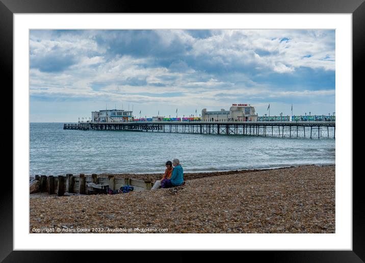 Worthing Pier Framed Mounted Print by Adam Cooke