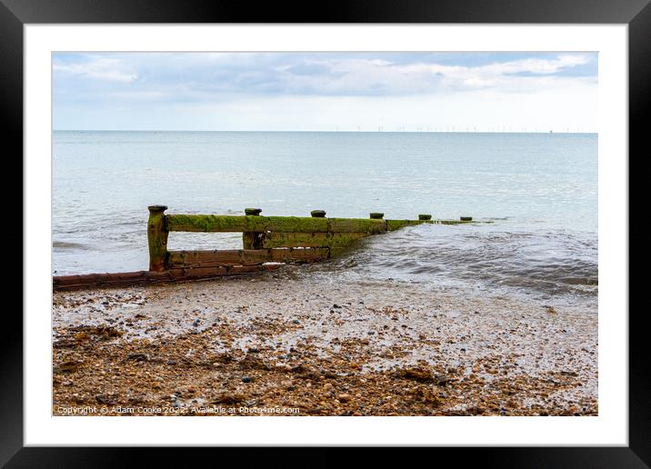 Worthing Beach Framed Mounted Print by Adam Cooke