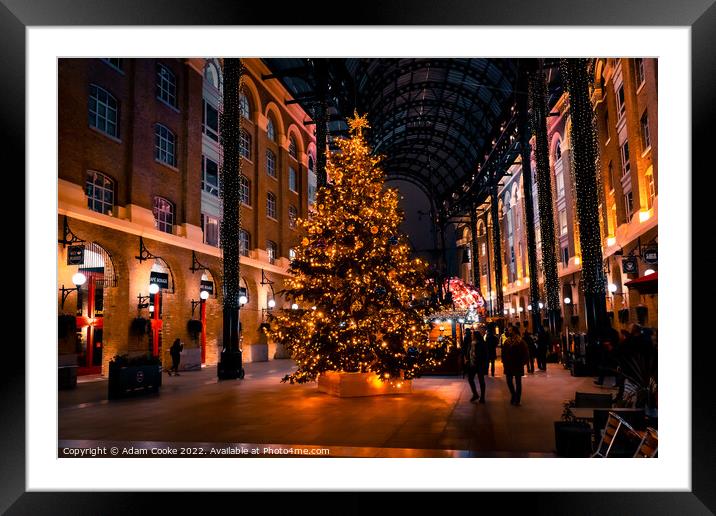 Christmas at Hays Galleria Framed Mounted Print by Adam Cooke