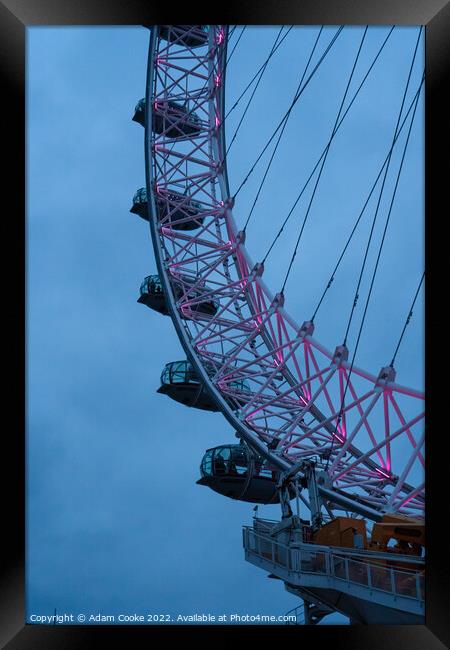 London Eye | Westminster | London Framed Print by Adam Cooke