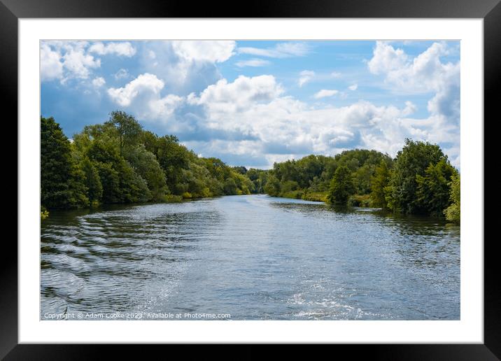 River Thames Framed Mounted Print by Adam Cooke
