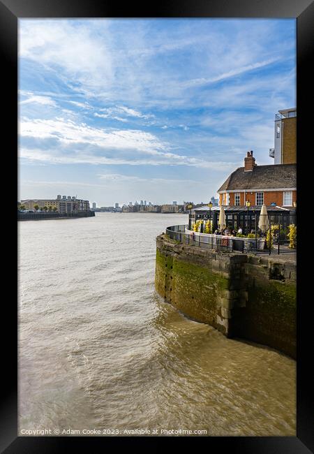 River Thames | Limehouse Marina | London Framed Print by Adam Cooke