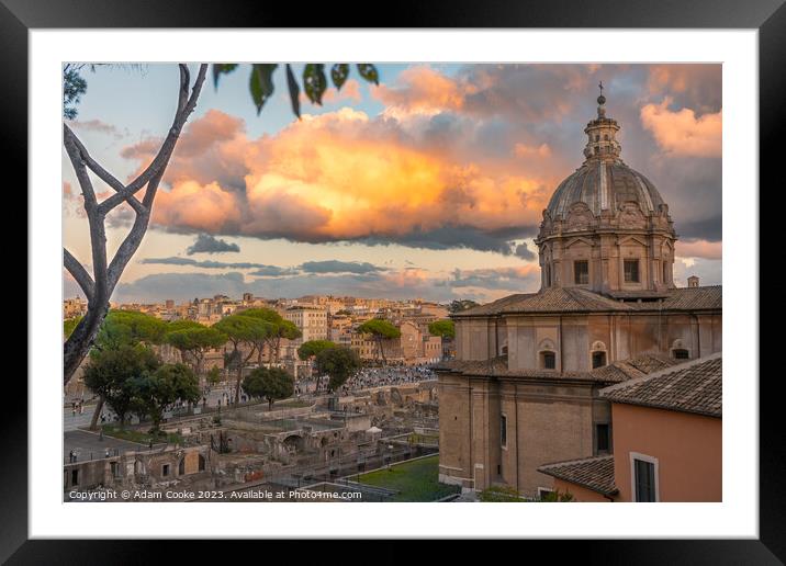 Chiesa Santi Luca e Martina Martiri | Rome | Italy Framed Mounted Print by Adam Cooke