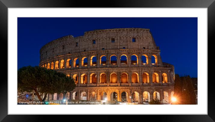 Colosseum | Rome | Italy Framed Mounted Print by Adam Cooke