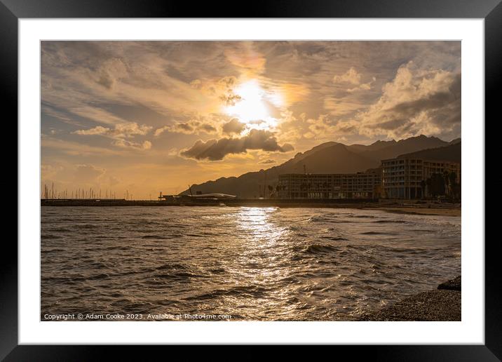 Salerno Coastline | Italy Framed Mounted Print by Adam Cooke