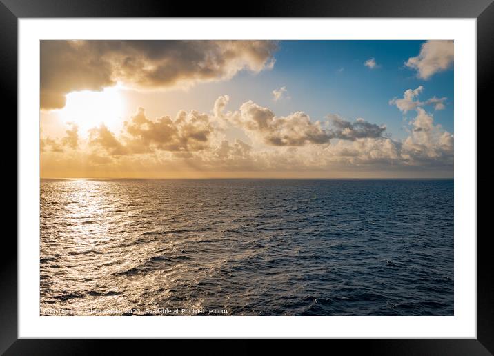 Sun and Sea | Ionian Sea Framed Mounted Print by Adam Cooke