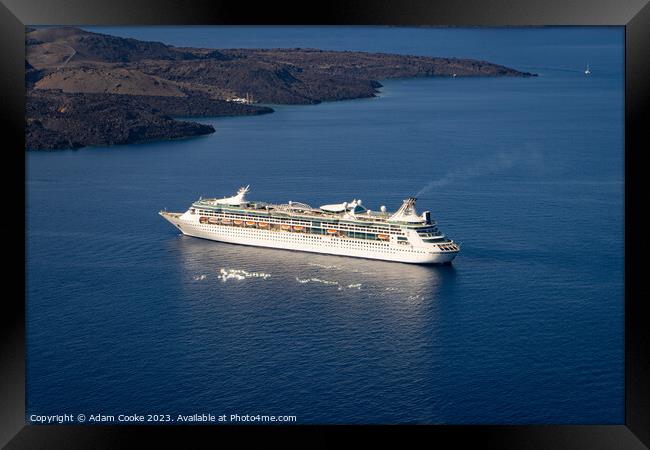 Enchantment of the Seas | Cruise Ship Framed Print by Adam Cooke