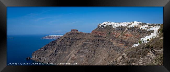 Fira | Santorini | Greece Framed Print by Adam Cooke