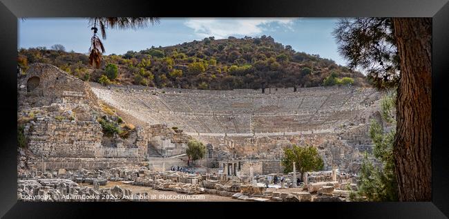Ephesus Ancient Amphitheatre | Kushadasi | Turkey Framed Print by Adam Cooke