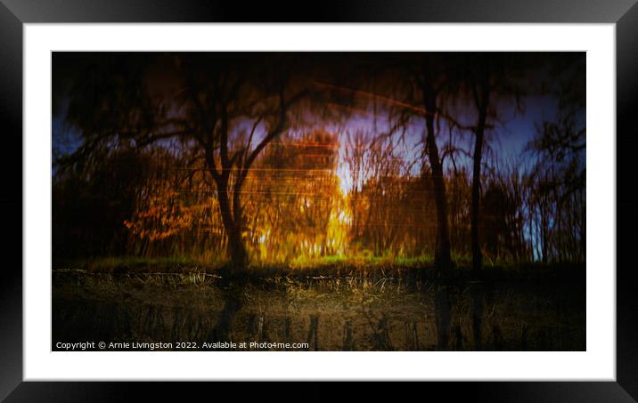 Lovers Retreat reflections Framed Mounted Print by Arnie Livingston