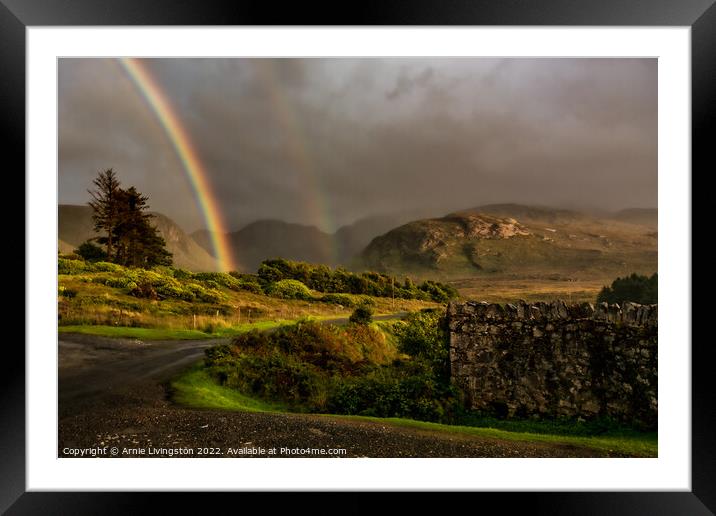 Poisoned Glen Rainbows Framed Mounted Print by Arnie Livingston