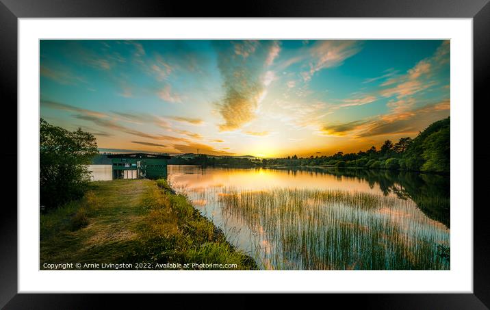 Loughmacrory boat house Framed Mounted Print by Arnie Livingston