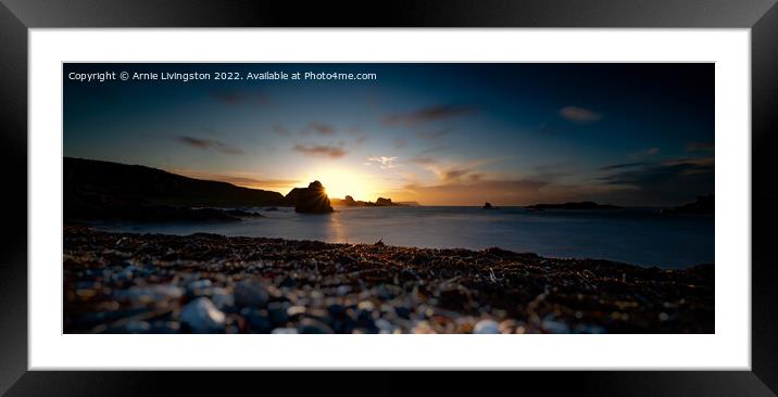 Ballintoy Pac Man Framed Mounted Print by Arnie Livingston