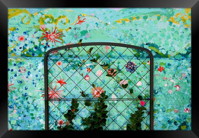 Flower Gate Framed Print by Tony Mumolo