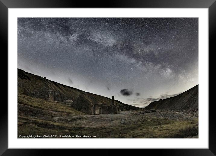 Milky Way over Old Gang Smelt Mill Framed Mounted Print by Paul Clark