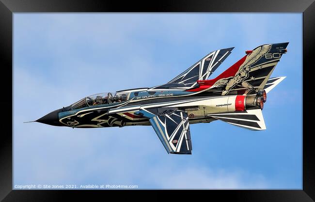 Italian Air Force Panavia Tornado A200-A Framed Print by Ste Jones