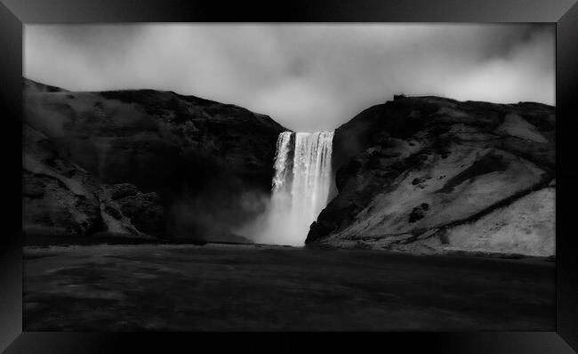 Skogafoss Waterfall Iceland Framed Print by Tim Latham