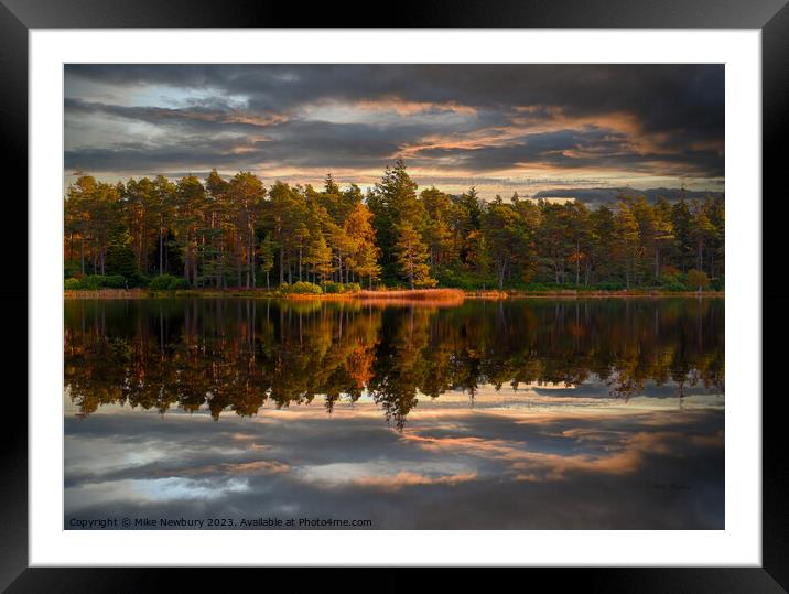 Cragside Reflections in Autumn Framed Mounted Print by Bear Newbury