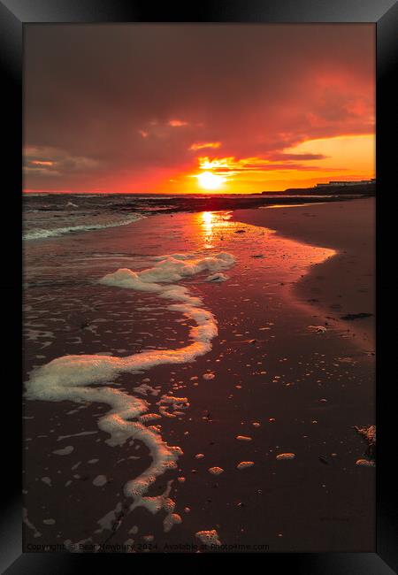 Newbiggin Beach Sunrise Framed Print by Bear Newbury