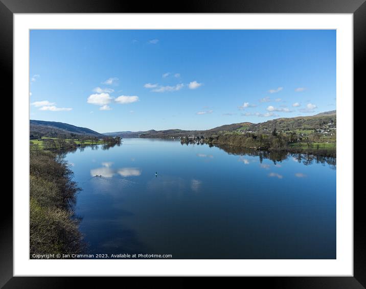 Reflections in Coniston Water Framed Mounted Print by Ian Cramman