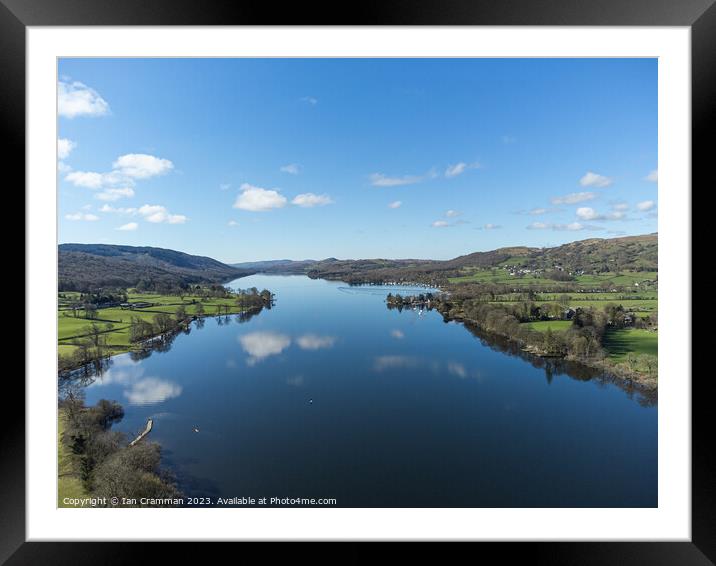 Reflections on Coniston Water Framed Mounted Print by Ian Cramman