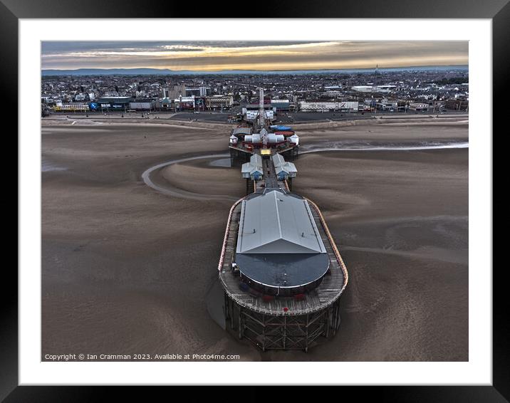 Blackpool Central Pier Framed Mounted Print by Ian Cramman