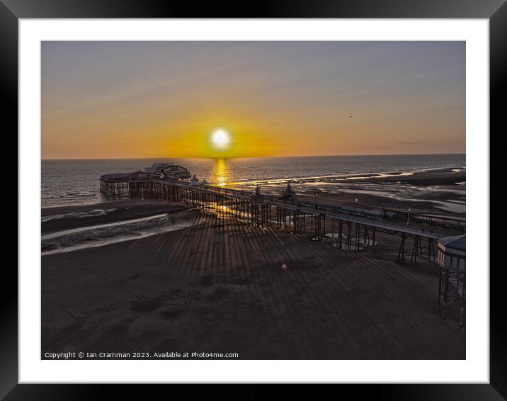 Blackpool North Pier at Sunset Framed Mounted Print by Ian Cramman