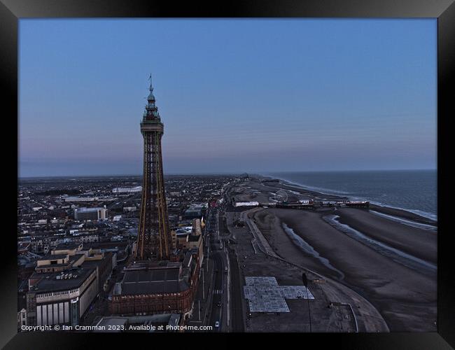Blackpool Tower and Promenade Framed Print by Ian Cramman