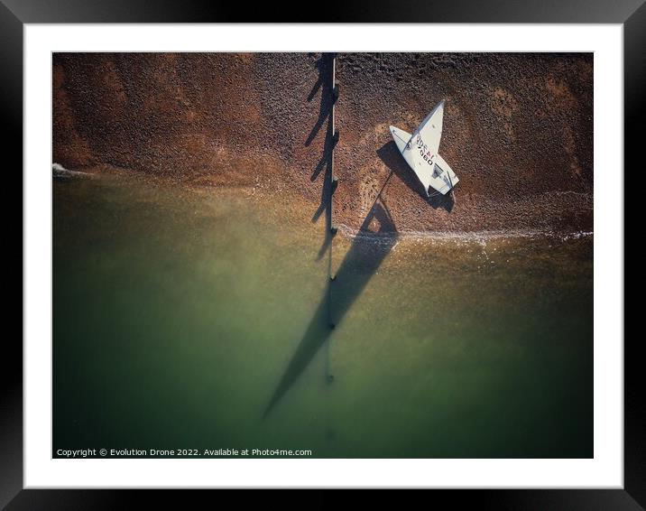 Abstract  Framed Mounted Print by Evolution Drone