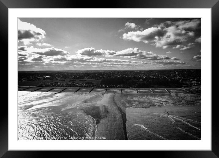 Whitstable Street Framed Mounted Print by Evolution Drone