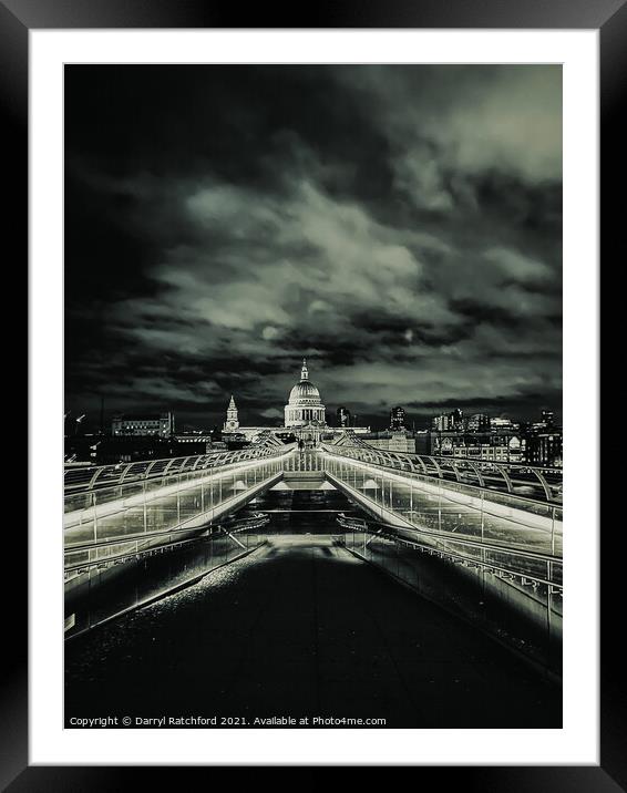 Saint Pauls Cathedral  Framed Mounted Print by Darryl Ratchford